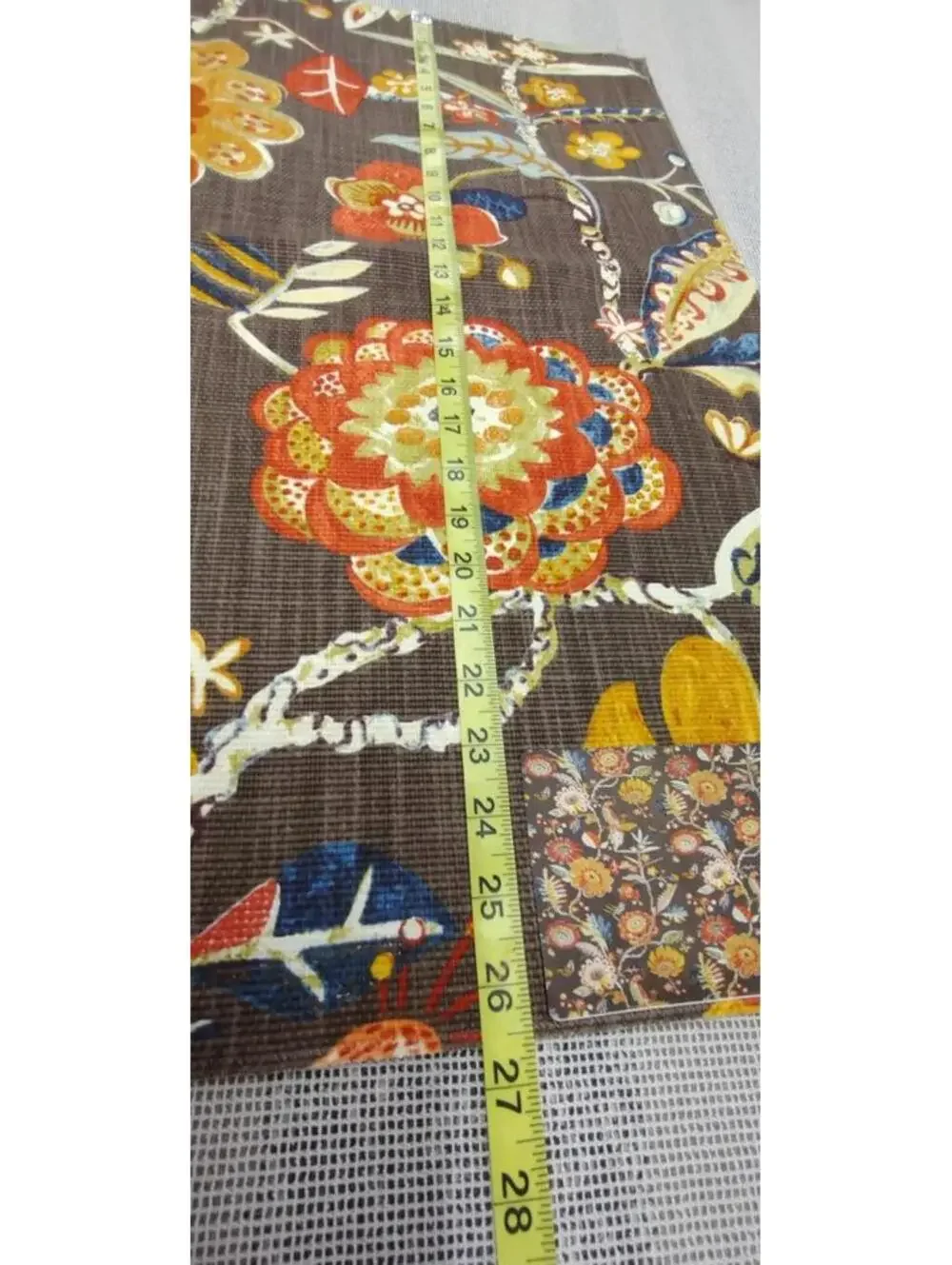 Bohemian Floral Wild Big Flowers Pindler Cotton Designer Fabric Sampler 23 x 23